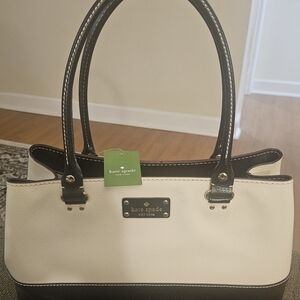 Kate Spade Black and Cream Satchel